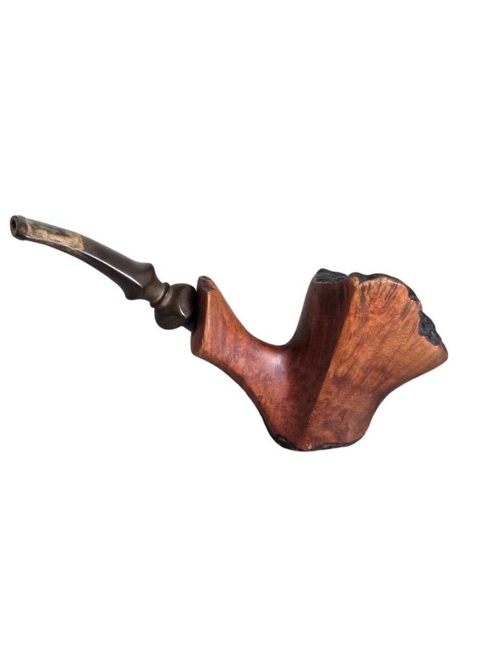 Harcourt Briar Billiard Brown Tobacco Smoking Straight Stem Pipe Made in Denmark
